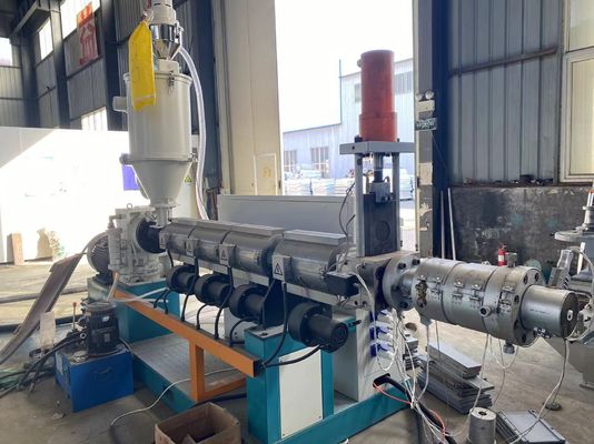 خط اکستروژن دستگاه اکستروژن پلاستیکی HDPE PP Pipe Single Screw Plastic Extrusion Machine