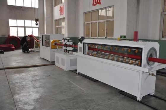 خط لوله اکستروژن لوله راه راه تک دیوار HDPE قطر 20 میلی متر / دستگاه ساخت