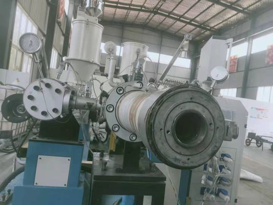 خط اکستروژن لوله راه راه تک پیچ PE PP PVC PPR برای تهویه هوا