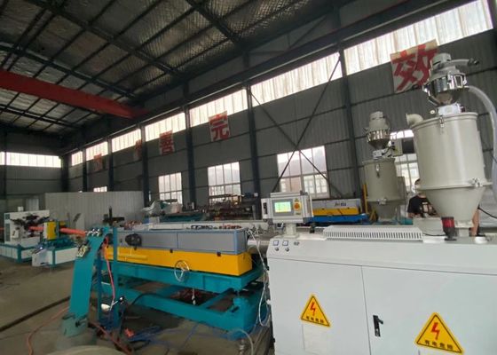 کنترل PLC خط الحاقی موجدار تک جداره پی وی سی پلاستیکی 50-110 میلی متری