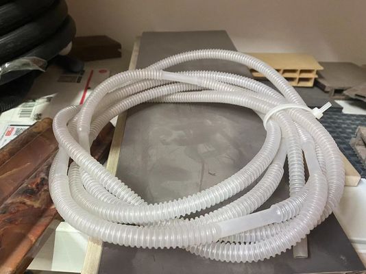 خط اکستروژن لوله های راه راه پزشکی حلقه تنفسی کنترل PLC با استاندارد بالا