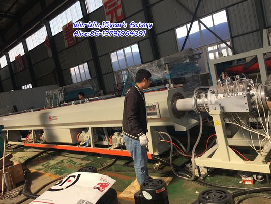 خط تولید لوله راه راه پی وی سی HDPE PE PPR UPVC CPVC برای سیم لوله برق