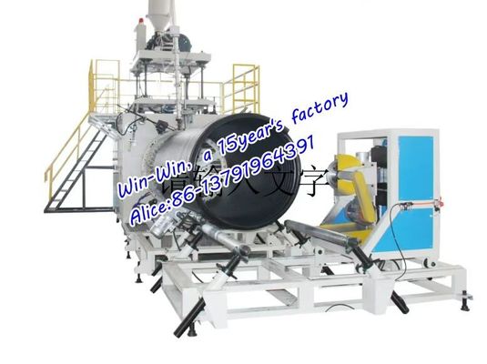 خط تولید اکستروژن لوله های راه راه سیم پیچ HDPE ساختاری