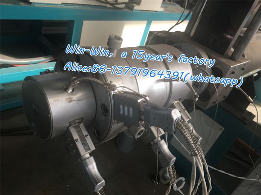 خط اکستروژن دو مارپیچ برای لوله پلاستیکی PPR HDPE PVC موجدار