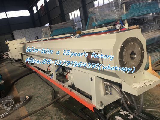 خط اکستروژن دو مارپیچ برای لوله پلاستیکی PPR HDPE PVC موجدار