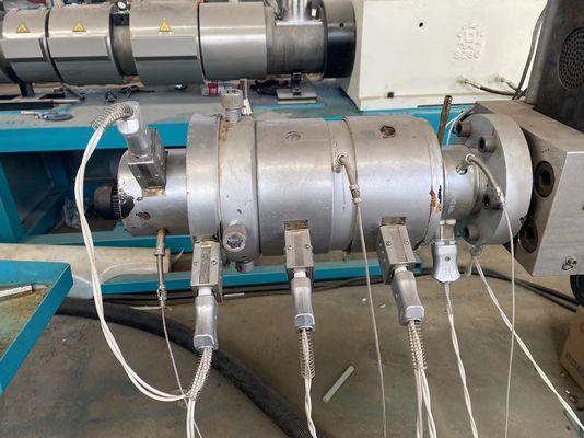 خط اکستروژن دستگاه اکستروژن پلاستیکی HDPE PP Pipe Single Screw Plastic Extrusion Machine