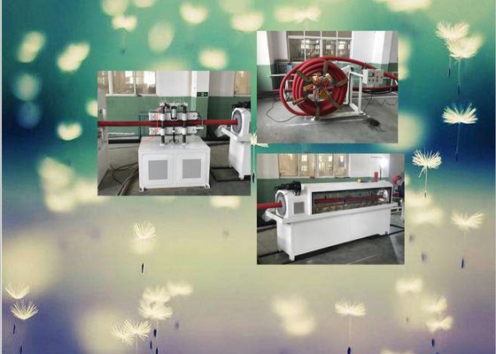 خط تولید لوله های راه راه 150kg / H PP PE 800mm