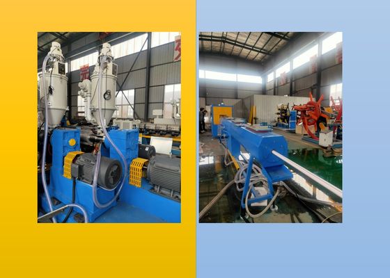 250kgh PLC عمیق پیچ HDPE خط اکستروژن لوله راه راه
