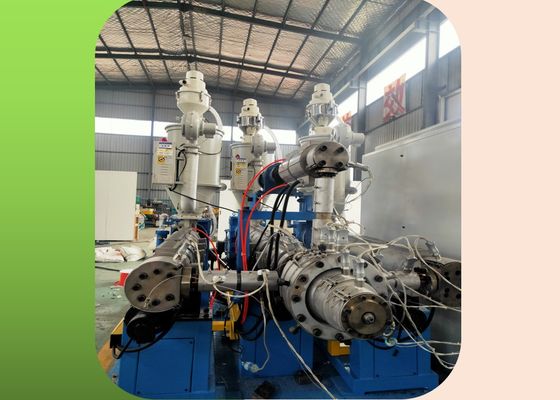خط اکستروژن لوله HDPE تقویت شده 3 لایه 160 میلی متر 18 متر در دقیقه