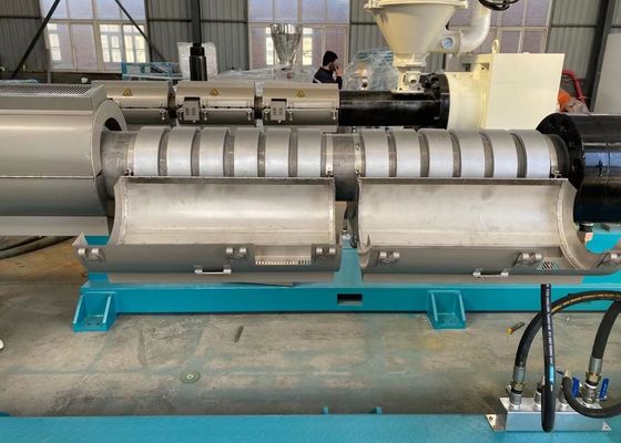 خط اکستروژن لوله راه راه تک یا دو جداره پلاستیکی رایانه ای با بازده بالا