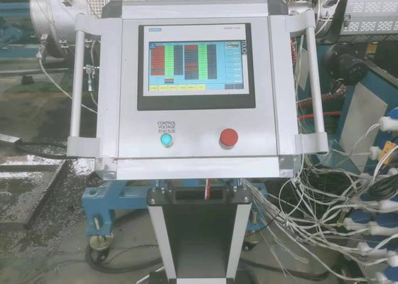 خط پیچ اکستروژن لوله راه راه دو پیچ PPR PE 10m / min