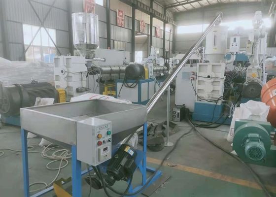 خط اکستروژن لوله راه راه پلاستیکی PPR HDPE 37kw با مبدل ABB