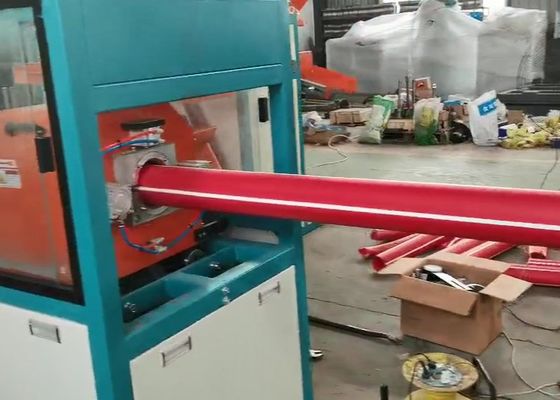 250-300kg/h خط تولید لوله مسطح پی وی سی مخروطی دوقلو