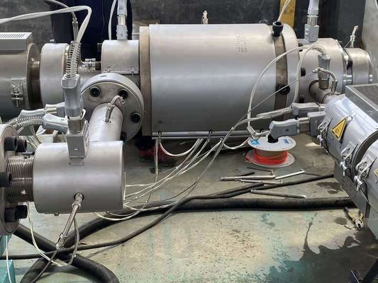 خط اکستروژن لوله راه راه تک جداره 200-500 میلی متر / دستگاه ساخت