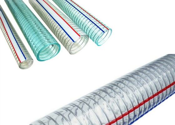 خط لوله اکستروژن شیلنگ تقویت شده با سیم مارپیچ فولادی PVC 20-63 میلی متری