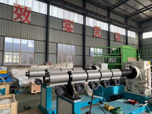 دستگاه لوله راه راه دو جداره HDPE 50-250 میلی متر / خط اکستروژن
