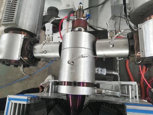 خط اکستروژن لوله دوجداره راه راه HDPE/PP/PVC 50-80 کیلوگرم در ساعت