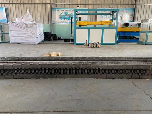 دستگاه اکسترودر تک پیچ 80-150 کیلوگرم بر ساعت برای لوله راه راه تک دیواره HDPE PP PE